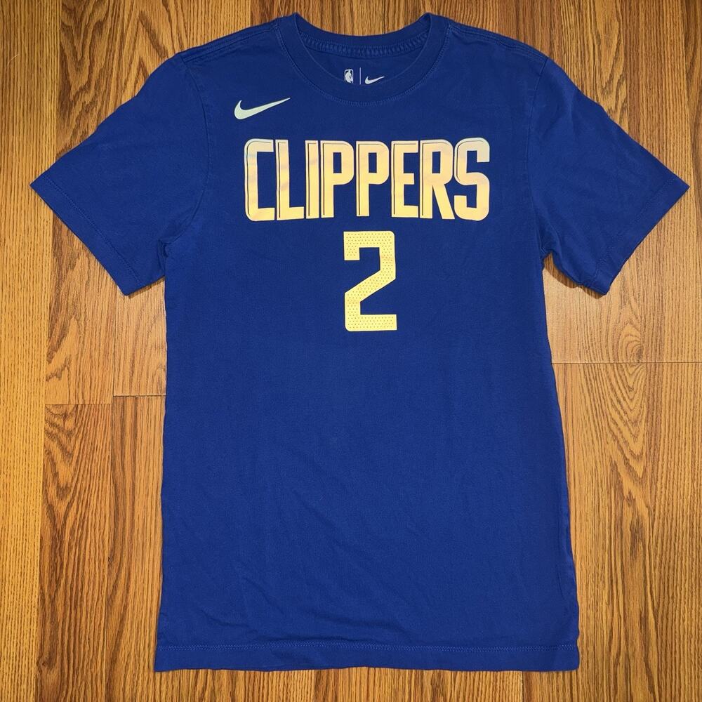 Nike Kawhi Leonard Icon SS Tee‎ Shirt LA Clippers Blue XS